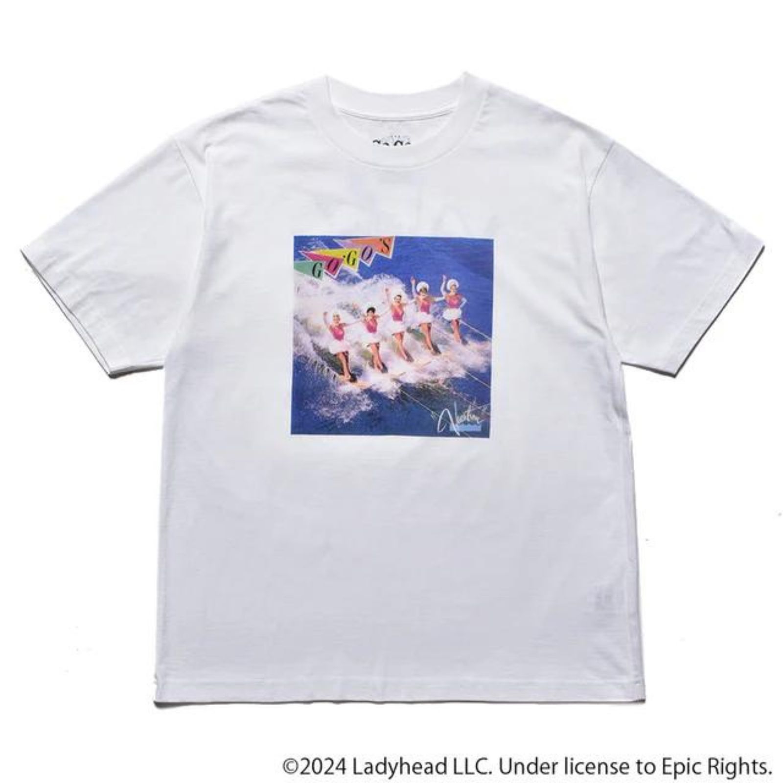 GO-GO'S "Vacation" Print Crewneck T-SH （WHT） / プリント Tシャツ （ホワイト）