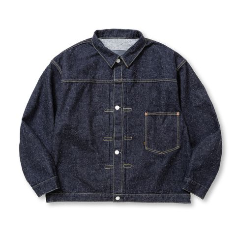QS412A LAYERED DENIM JACKET サイズ：L QS412A layered denim jacket