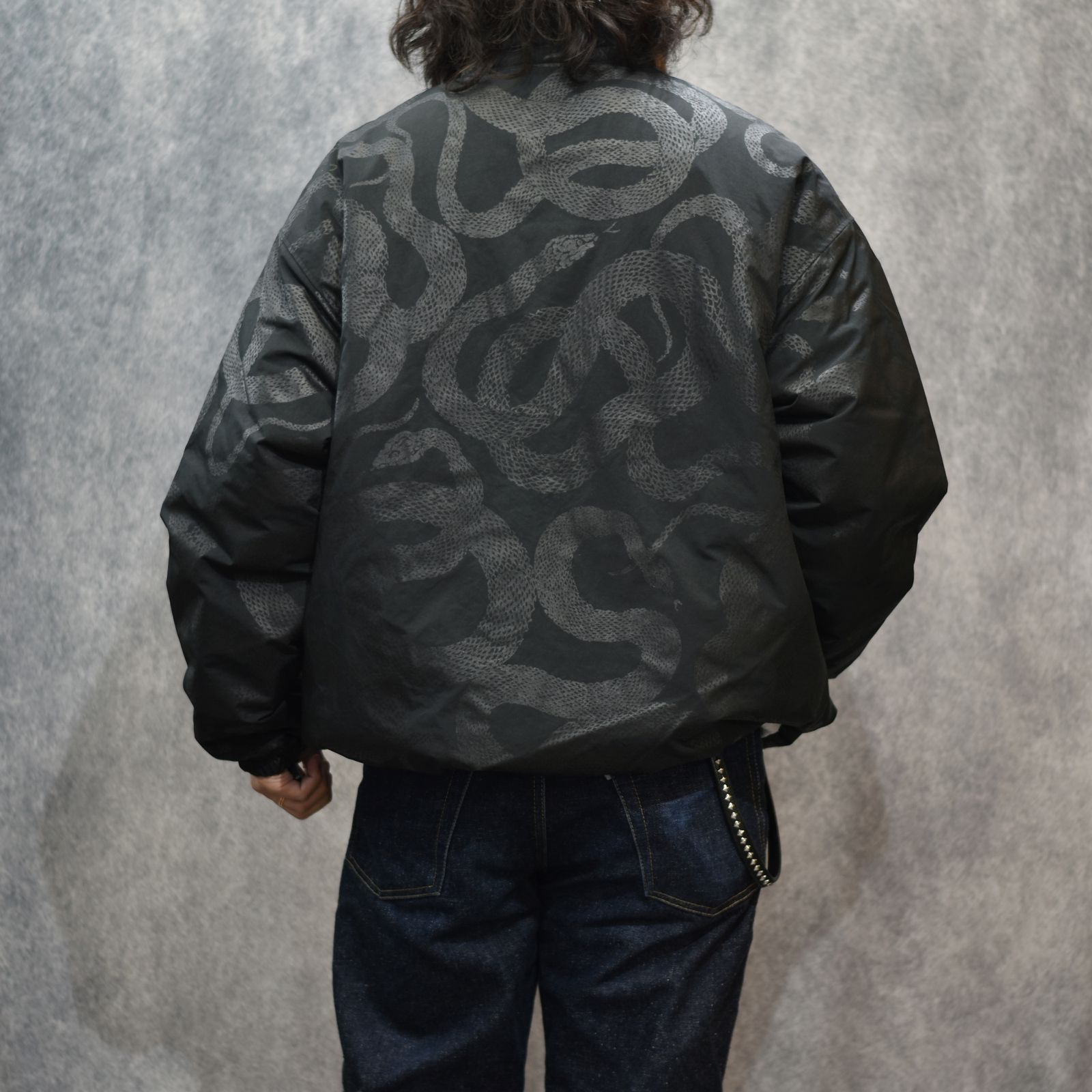 P/N TRACK TYPE JACKET ＜SNAKE PATTERN＞ (BLACK)｜トラックジャケット｜CL-25AW005SNK