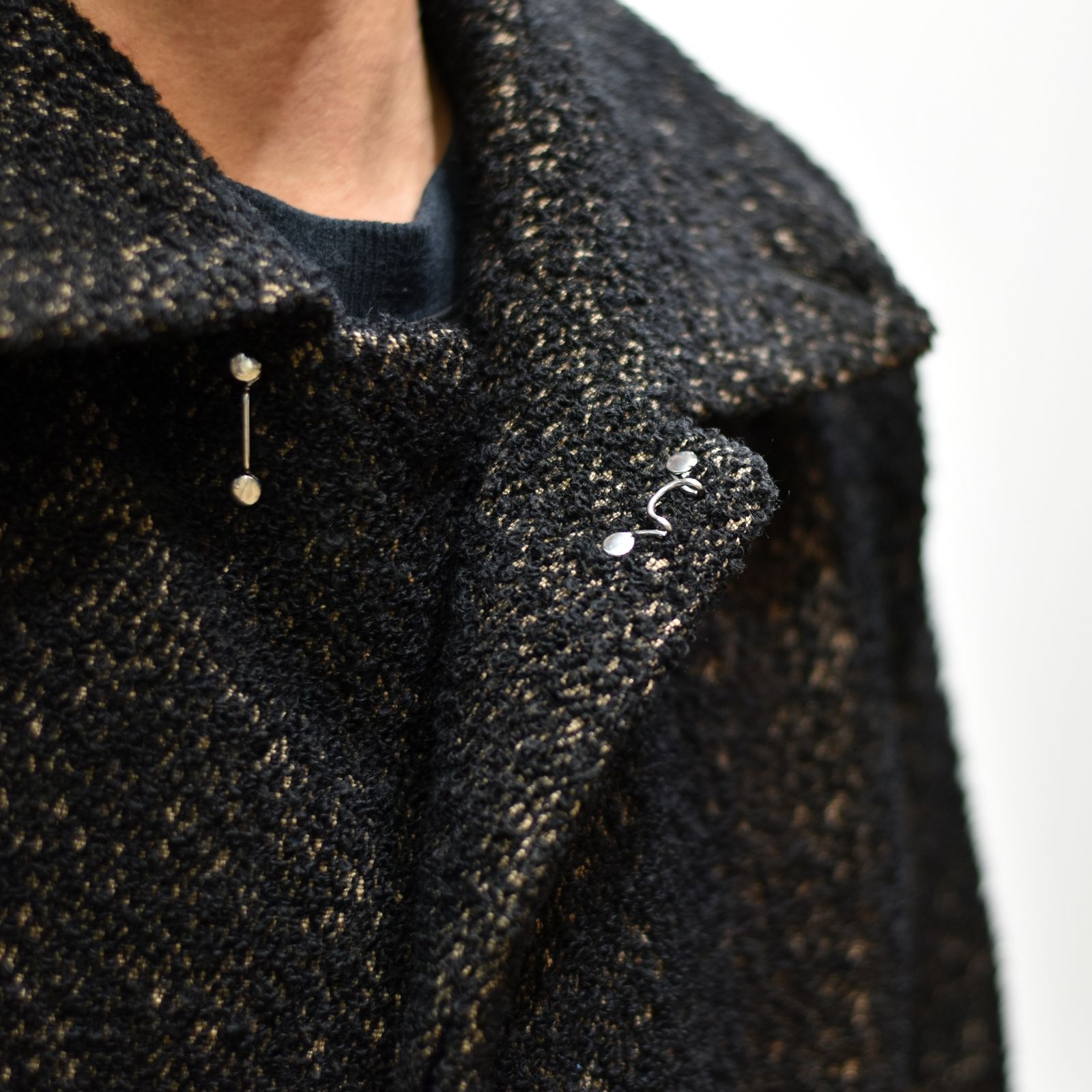 バルカラーコート / LB22AW-CO04-LYS (BLACK and TAN)