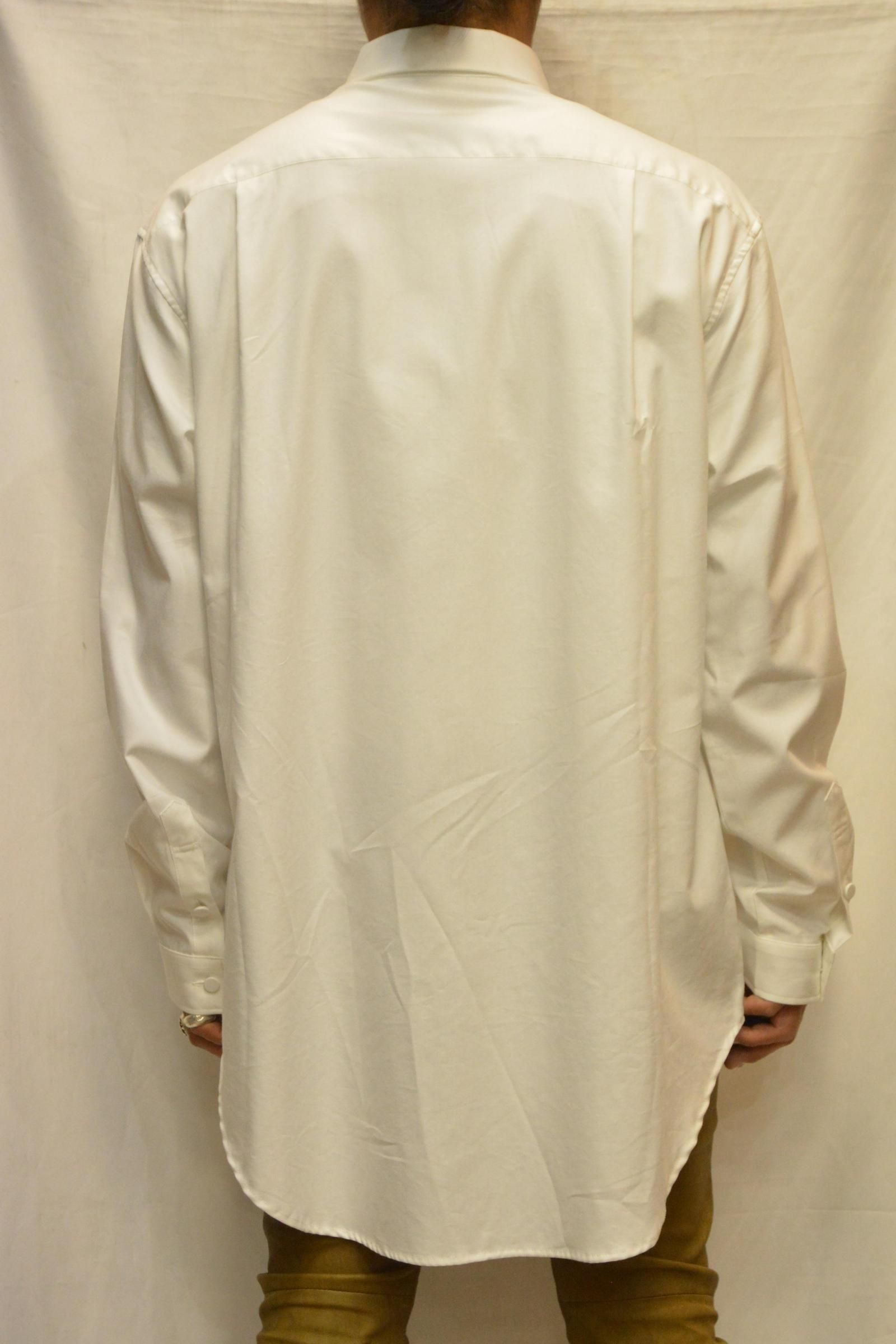 コットンレーヨン オーバー ロングシャツ