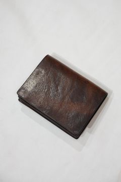 イタリアンダブルショルダー シワ加工プルアップ カードケース