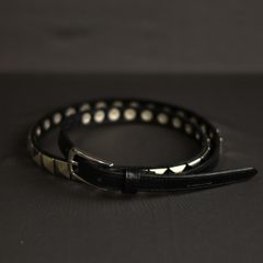 PYRAMID STUDS NALLOW BELT (BK) / ピラミッドスタッズ ナローベルト