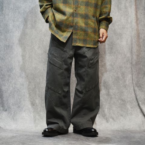 DOUBLE DYE CHINO PT (BLACK)｜二重染め チノパンツ｜475203