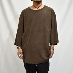 コットンランダムパイル オーバーカットソー