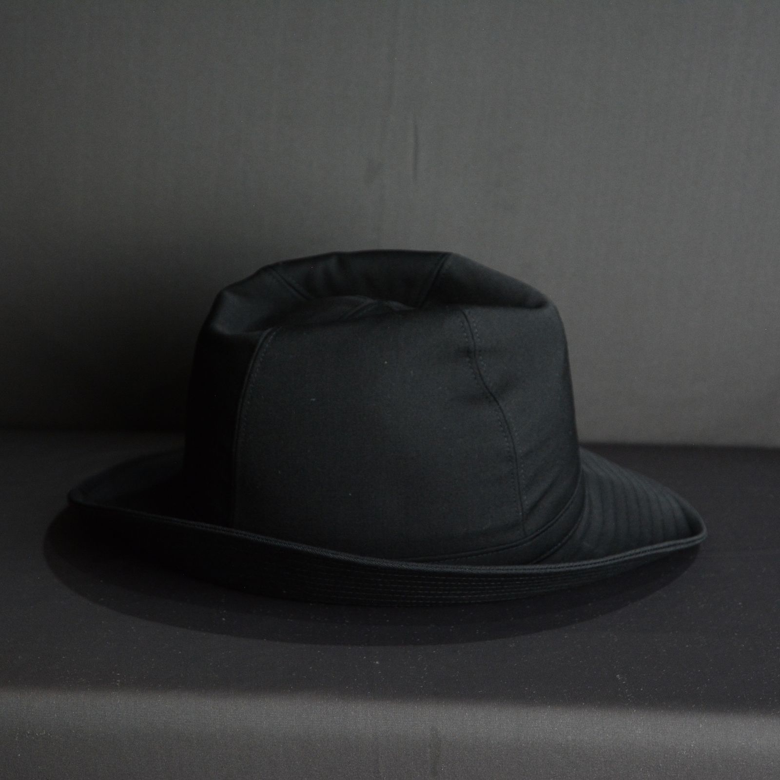 yohji yamamoto - GABARDINE FEDORA HAT (BLACK) | フェドラハット 