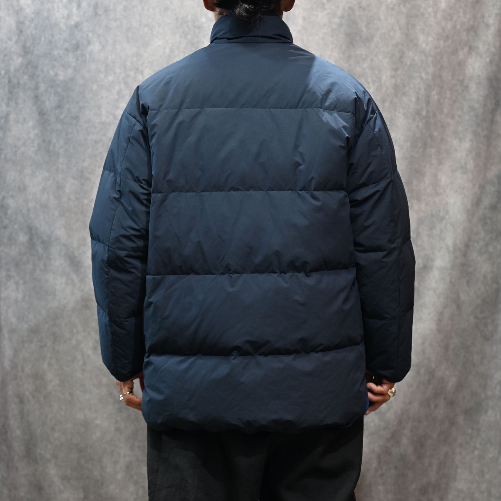 WEATHER CHINESE DOWN JACKET （NAVY）｜チャイナ ダウンジャケット （ネイビー） PC-026-2441-41