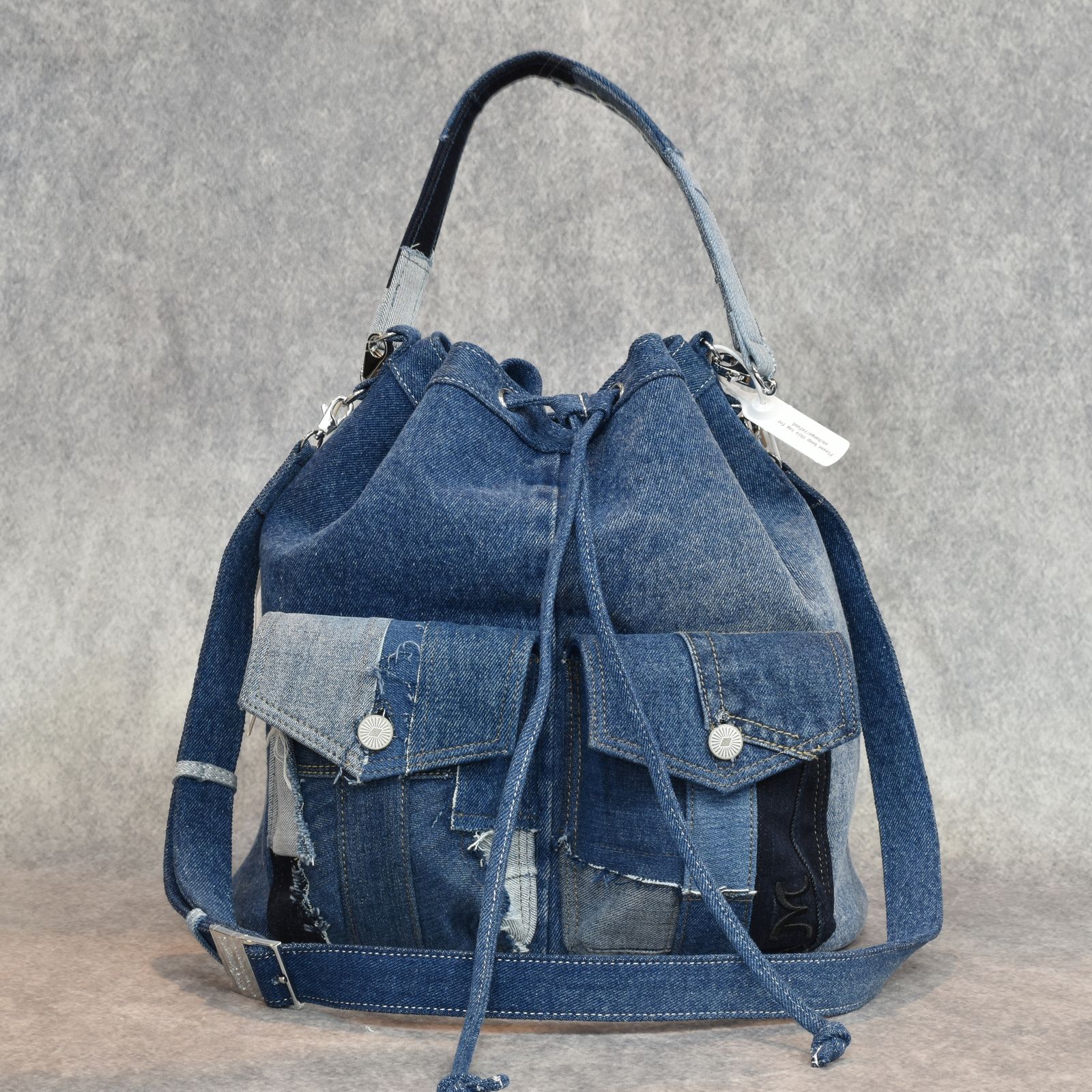 TOOL BAG  (MULTI DENIM) | バケットバッグ 巾着バッグ