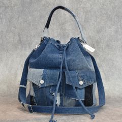 TOOL BAG  (MULTI DENIM) | バケットバッグ 巾着バッグ