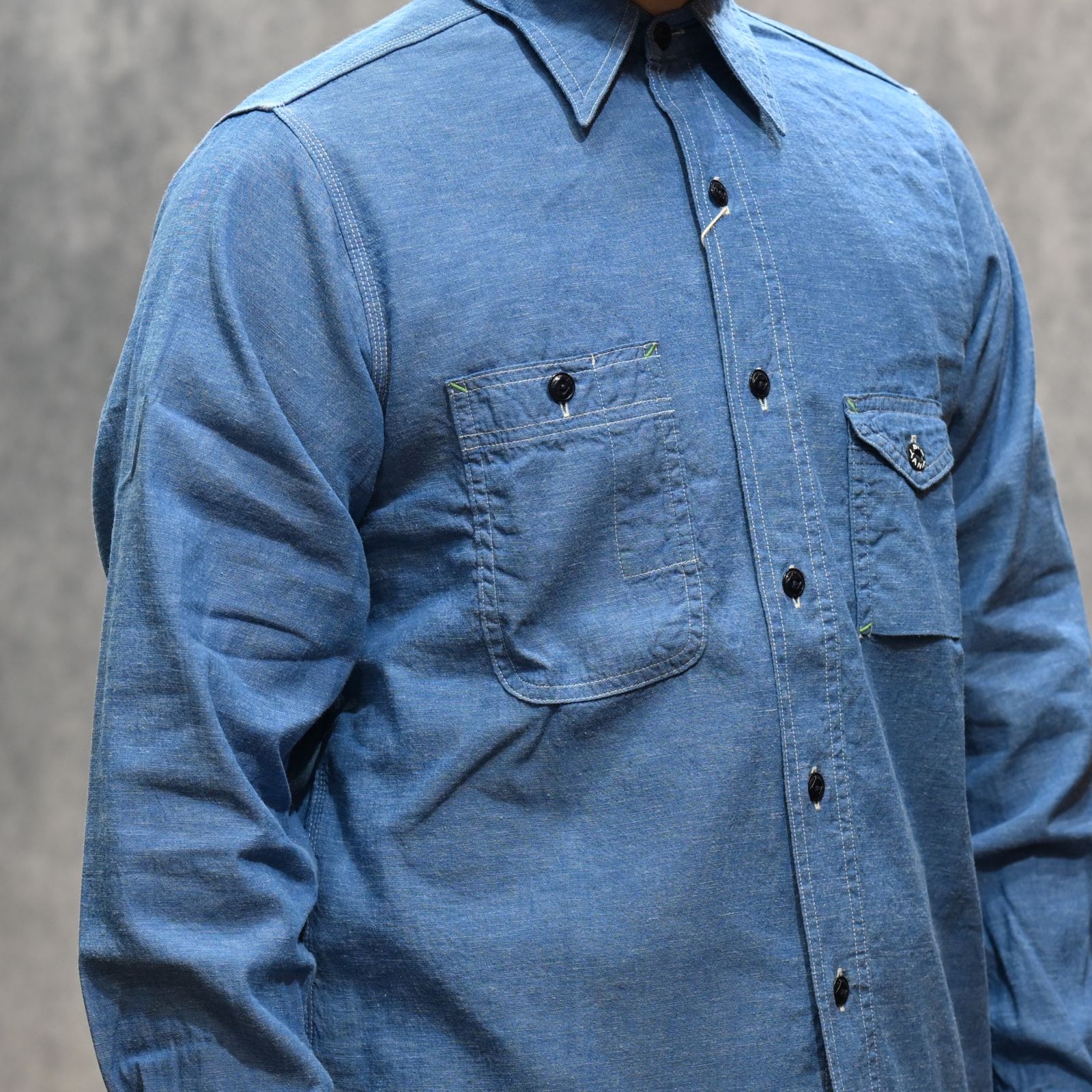 1935 ORIGINAL CHAMBRAY （BLUE GREY）｜シャンブレーシャツ （ブルーグレー）