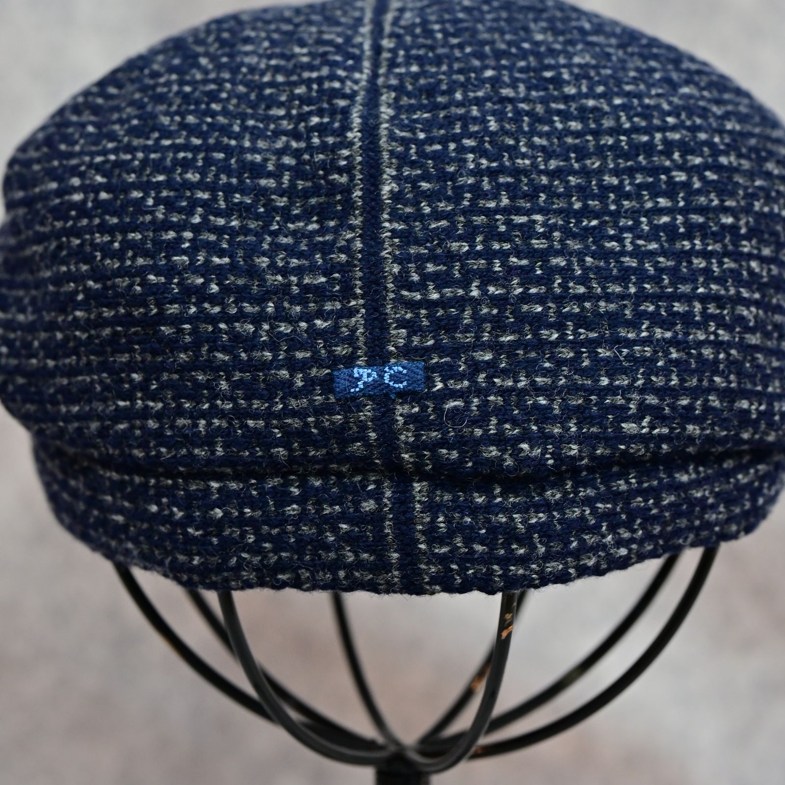 TWEED KNIT CASQUETTE （BLUE）｜ツイード ニット キャスケット （ブルー） PC-031-3650-40
