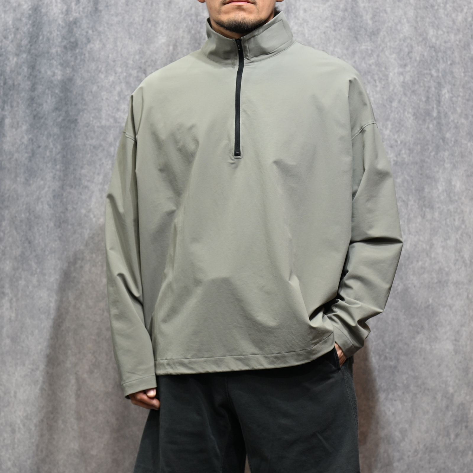 HALF ZIP PULLOVER （GRAY / グレー）｜ハーフジップ プルオーバー｜9261-CS06-004