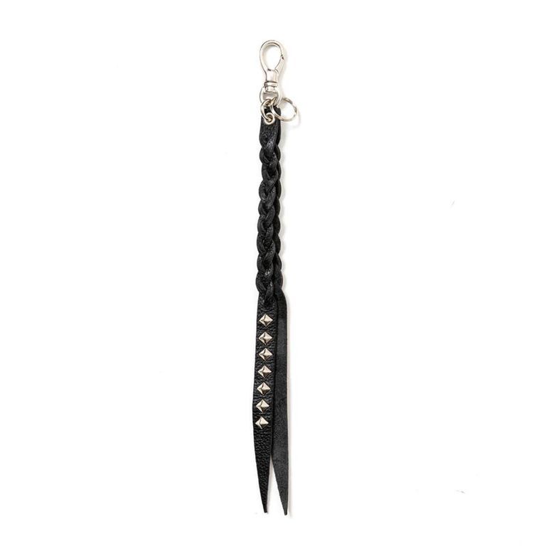 CALEE - STUDS LEATHER ASSORT KEY RING <TYPE II> C (BLACK C CALEE - STUDS LEATHER ASSORT KEY RING <TYPE II> C (BLACK C