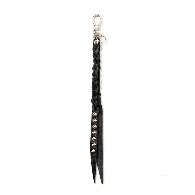 CALEE - STUDS LEATHER ASSORT KEY RING ＜TYPE II＞ C (BLACK C