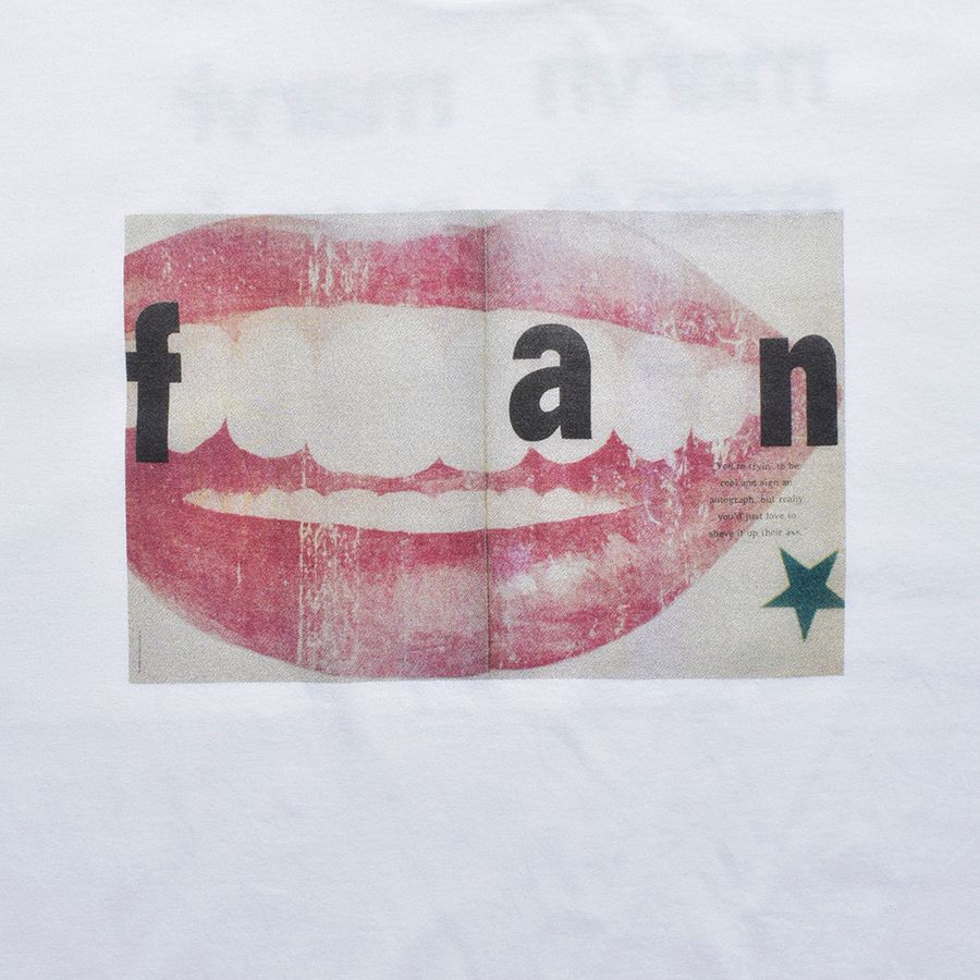MARVIN × MINEDENIM “Lip” Crewneck T-SH （WHITE） /  プリント Tシャツ カットソー （ホワイト） MND-MRV005