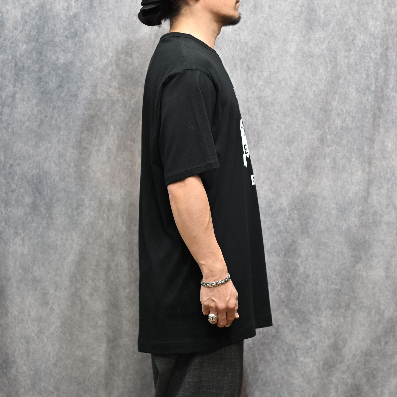30/- COMBED PLAIN STITCH SHORT SLV T PT H （BLACK）｜半袖Tシャツ｜HK-T78-985-1-03