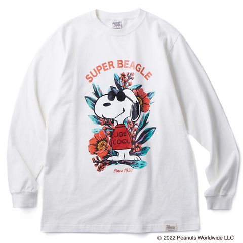 PEANUTS L/S T-SHIRT (WHITE)