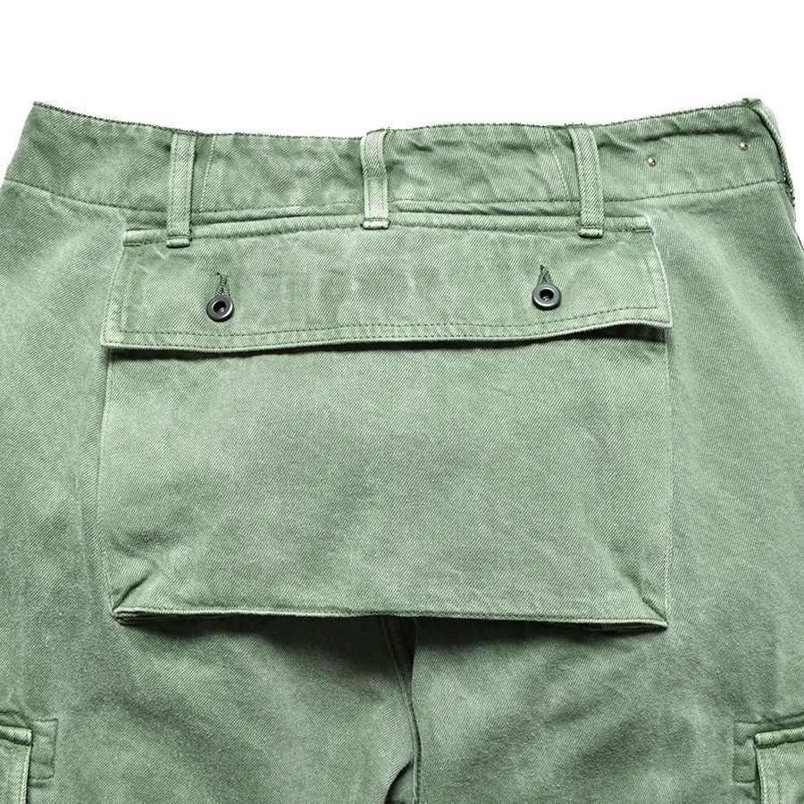 Denim Wide Cargo PS （KHA） /  デニム ワイド カーゴパンツ （カーキ）