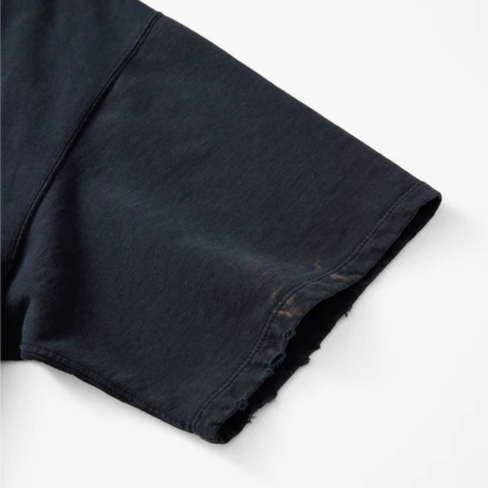 FRONT HALF ZIP SWEAT SHIRTS (BLACK / ブラック)  ハーフジップ スウェット ポロシャツ｜2601007