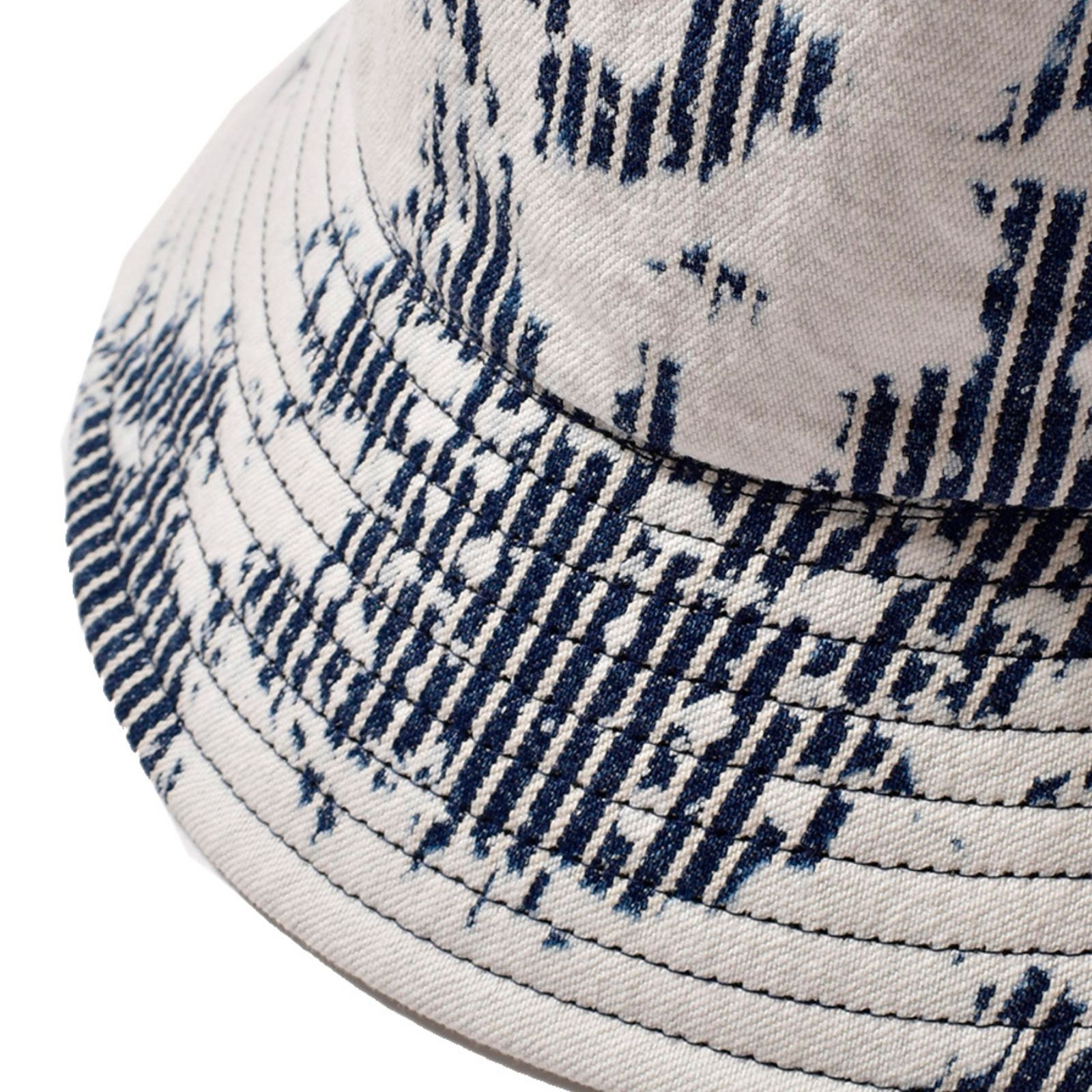 Hickory Bleachout Bucket HAT （USS） / ヒッコリー バケットハット （インディゴ）