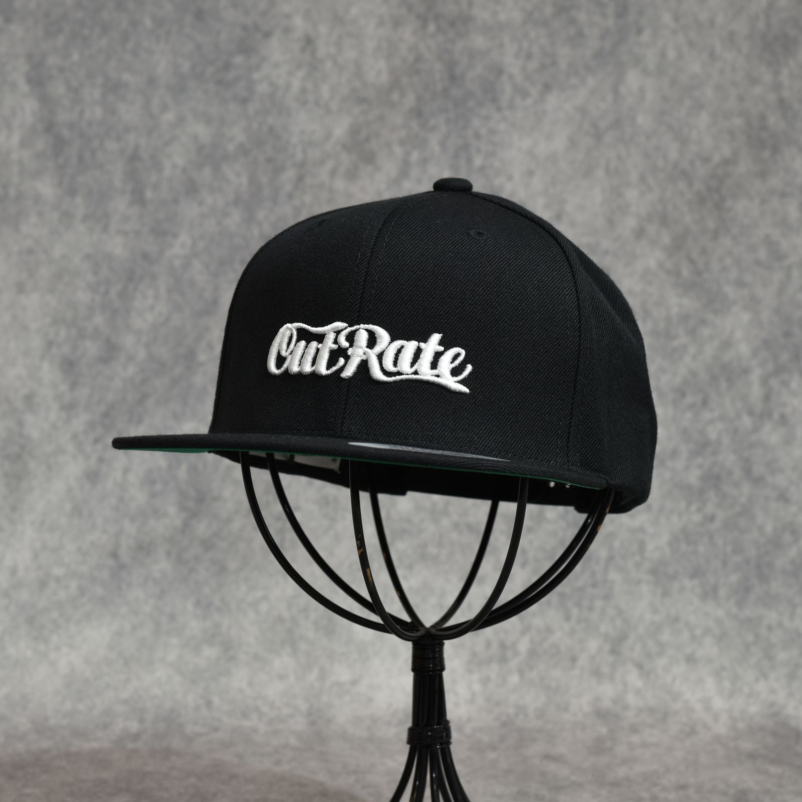 CUTRATE LOGO EMBROIDERY B.B CAP (BLACK)｜ロゴ刺繍 ベースボールキャップ｜CR-26SS004