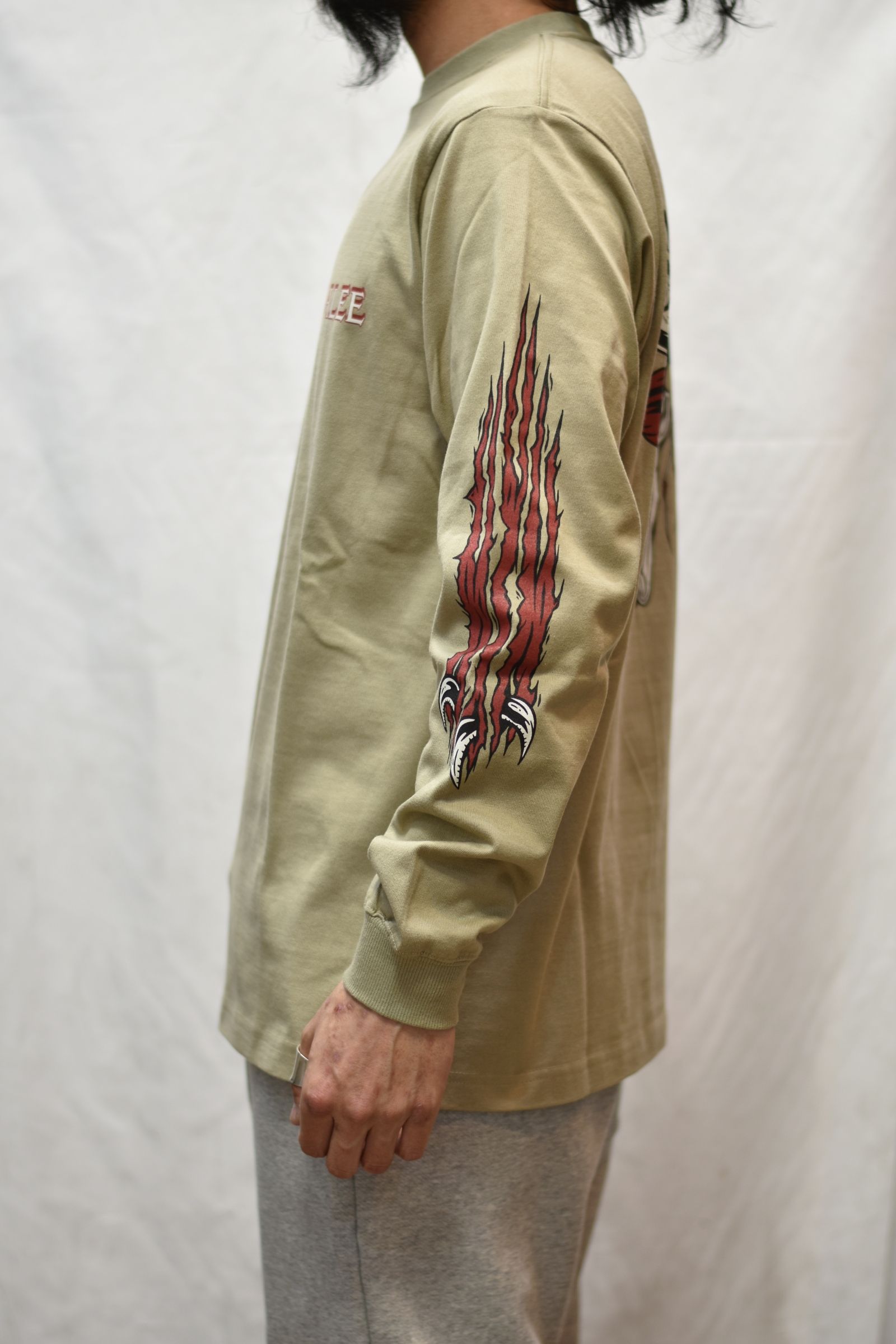 MULTI PRINT L/S TEE (BEIGE)