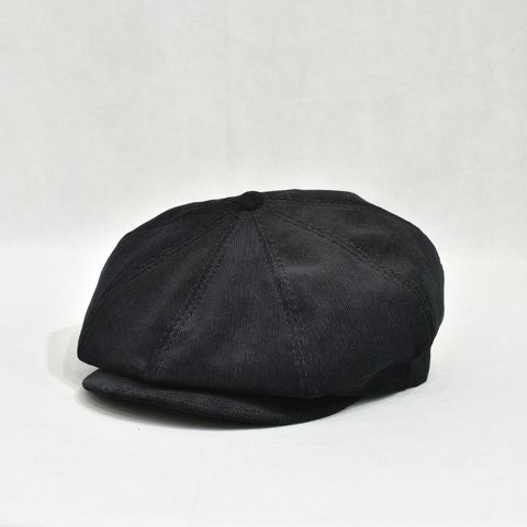 16W Couduroy Casquette "OLDBOY" (BLACK)｜コーデュロイ キャスケット｜Y01005
