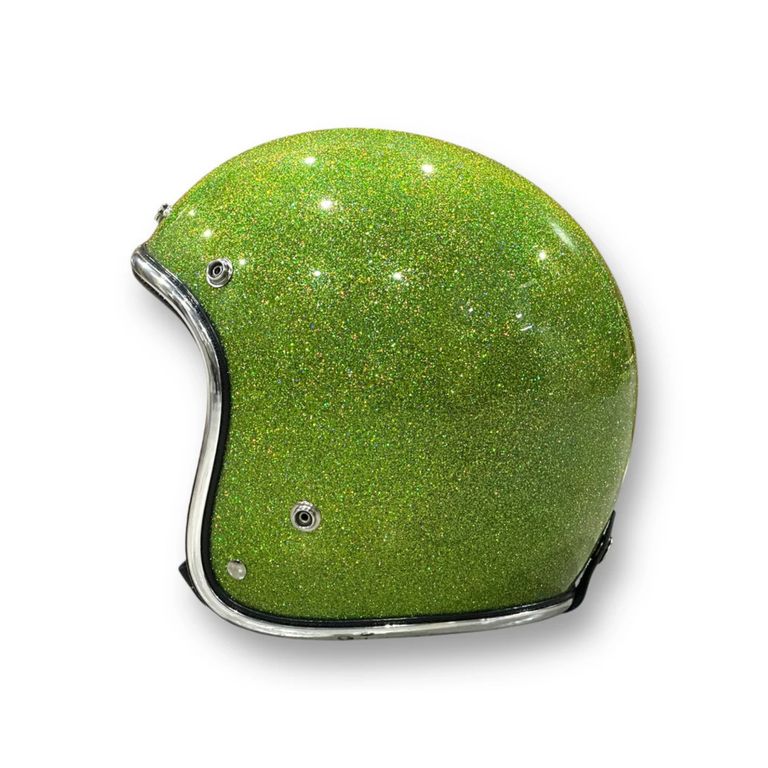 NoBudz - 再販売通知リクエスト可 | GLITTER 3/4 HELMET (GREEN