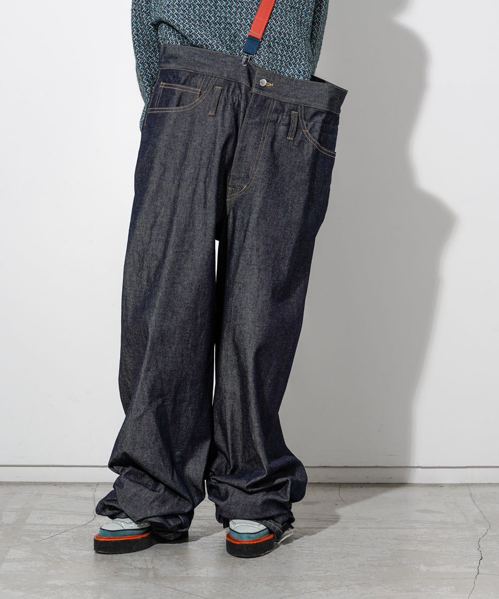 FACETASM - SUPER BIG DENIM PANTS (INDIGO) | chord online store