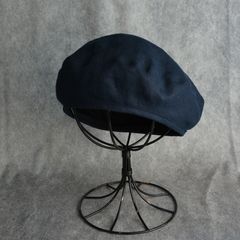 LINEN BERET (NAVY) - リネン ベレー帽 （ネイビー）