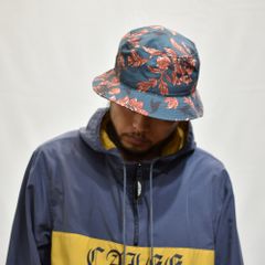 ALLOVER FLOWER PATTERN BUCKET HAT (EMERALD GREEN)