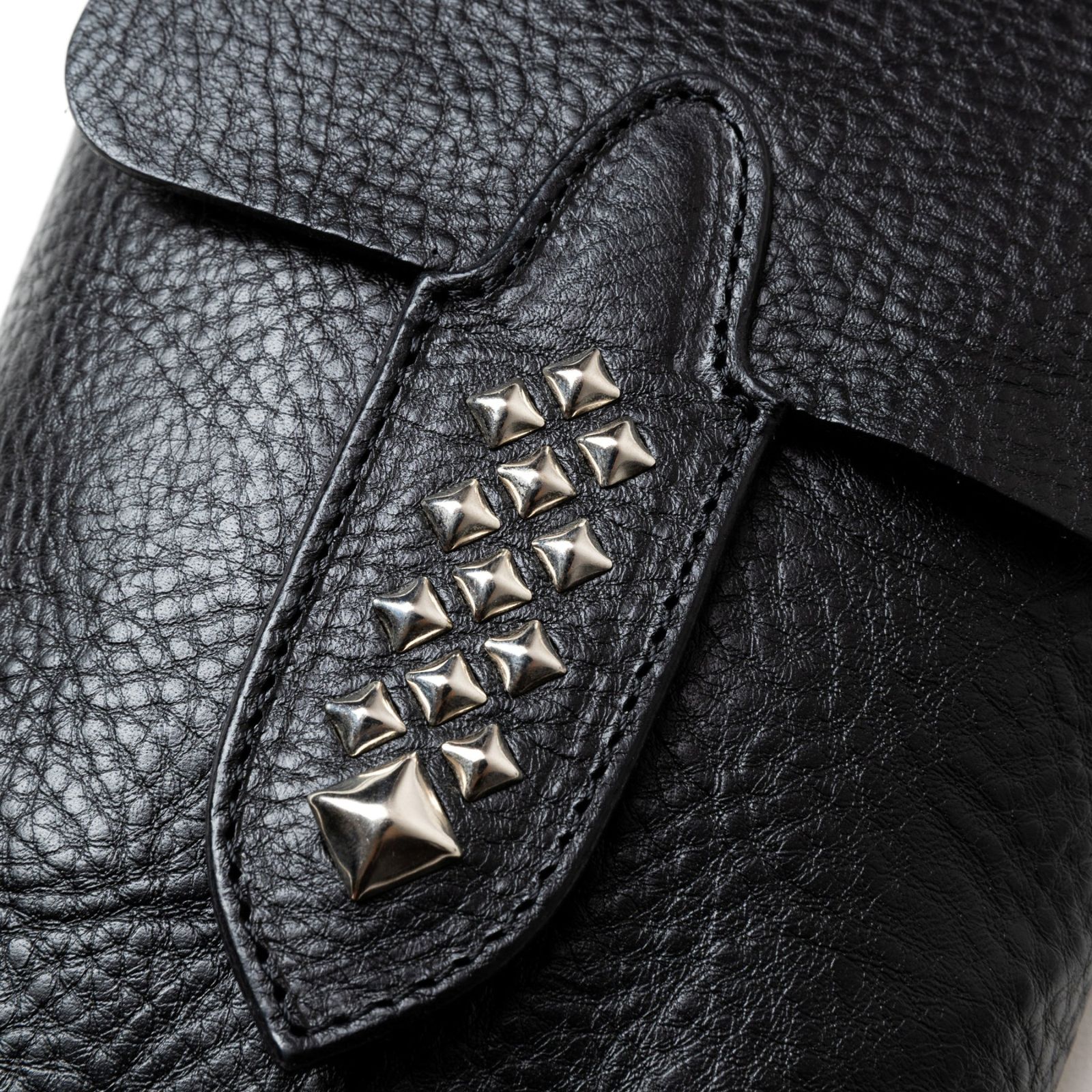 STUDS LEATHER MULT POUCH (BLACK)｜スタッズ レザー マルチポーチ｜CL-26SS005LE EX