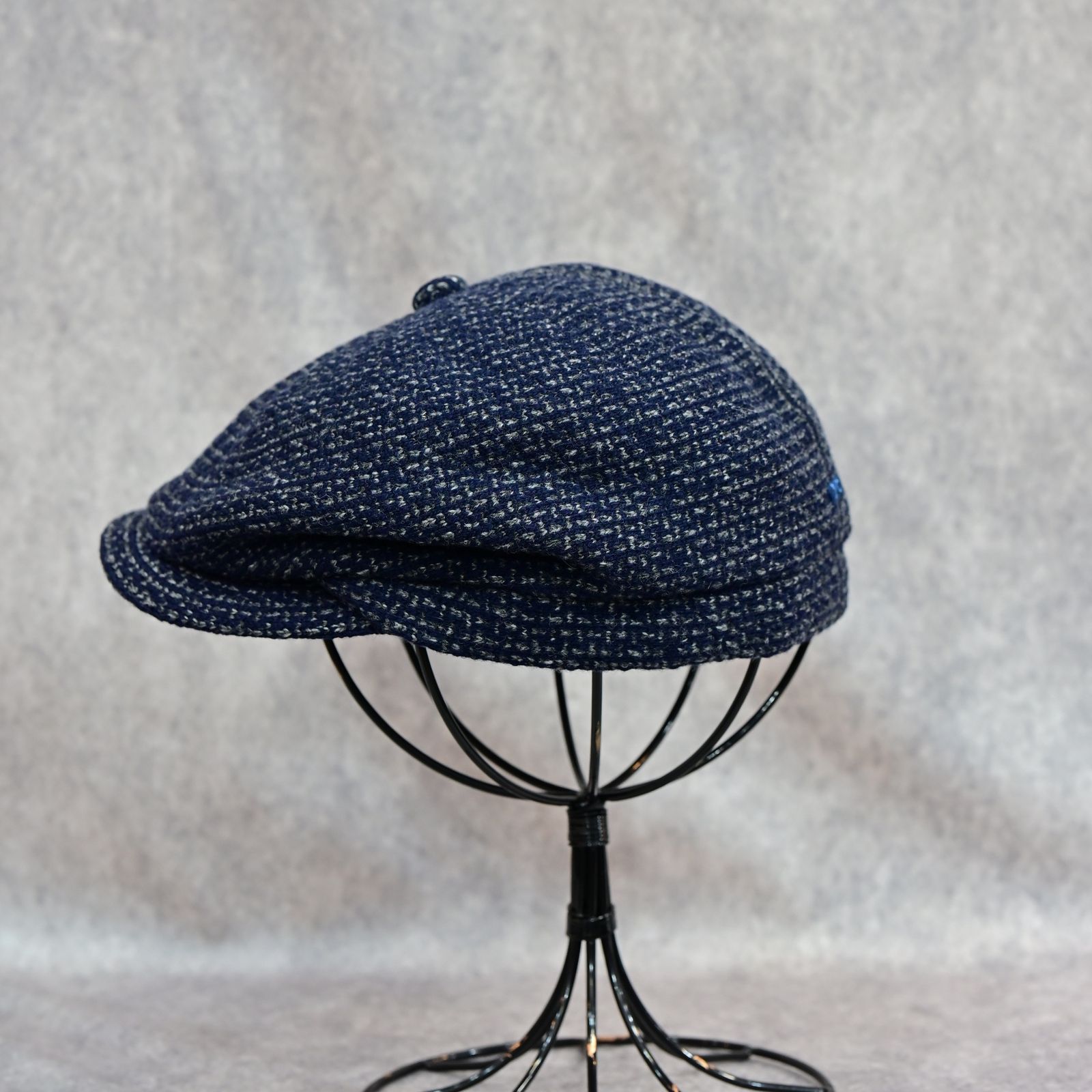 TWEED KNIT CASQUETTE （BLUE）｜ツイード ニット キャスケット （ブルー） PC-031-3650-40