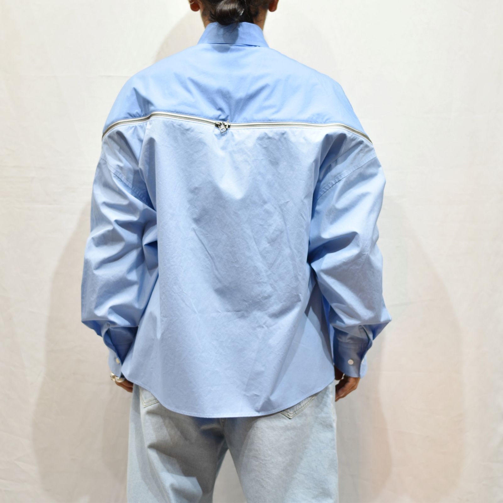 ZIPPED PLAIN SHRT "