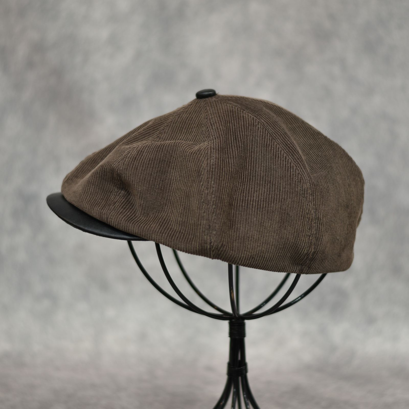 CAL NT LOGO CORDUROY TWO TONE CAS (BROWN)｜コーデュロイ キャスケット｜CL-25AW043