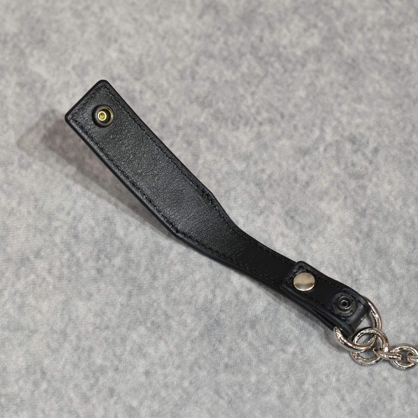 STUDS LEATHER WALLET CHAIN (BLACK)｜スタッズレザー ウォレットチェーン｜CL-26SS016LE