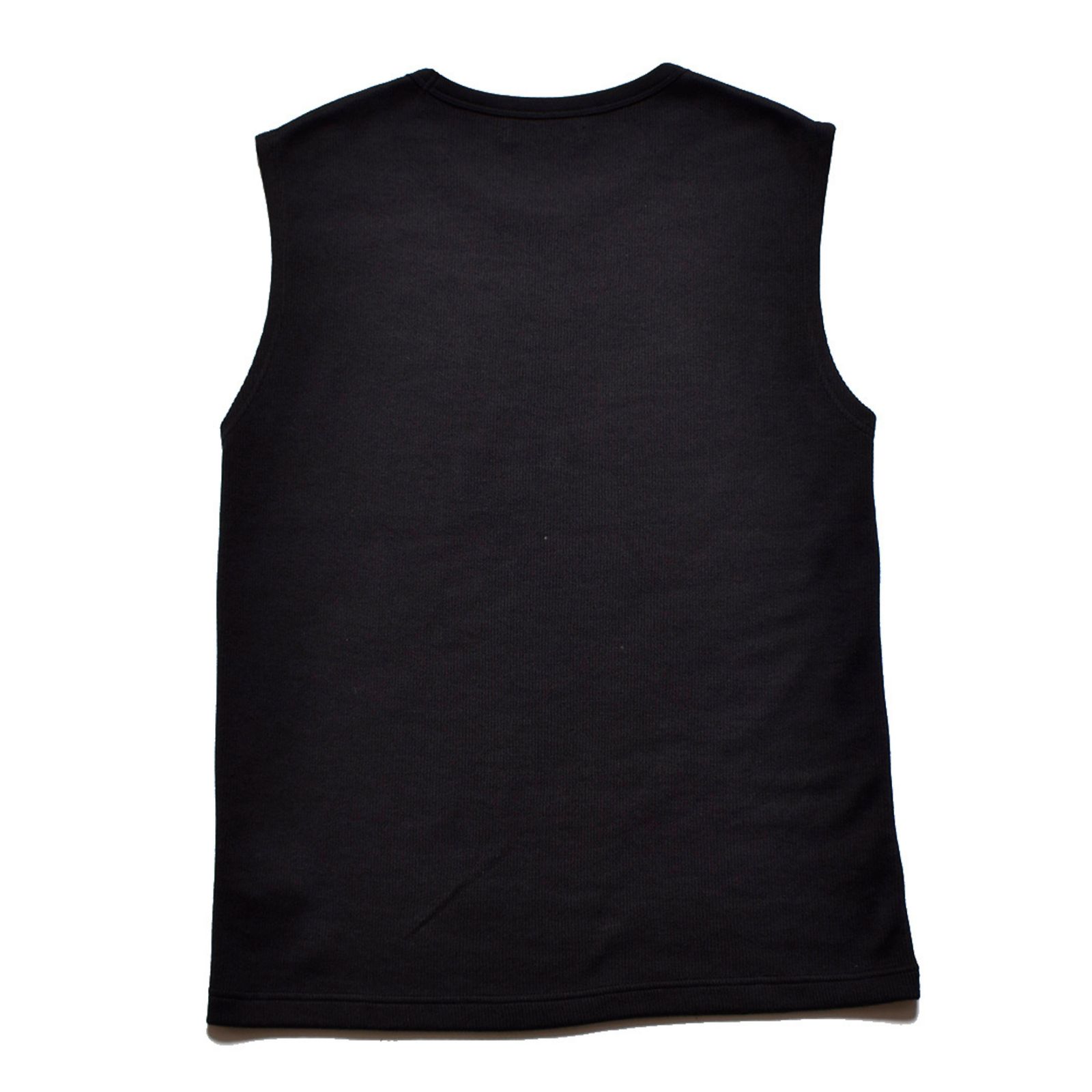 Roundneck Nosleeve Rib T-SH （BLK） / リブ ノースリーブ （ブラック）