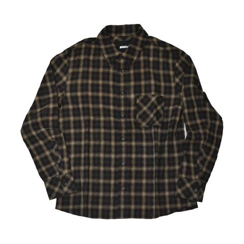 バックラッシュ / コットン シャツ + シープレザー size M 2025年最新】バックラッシュ レザーシャツの人気アイテム - メルカリ