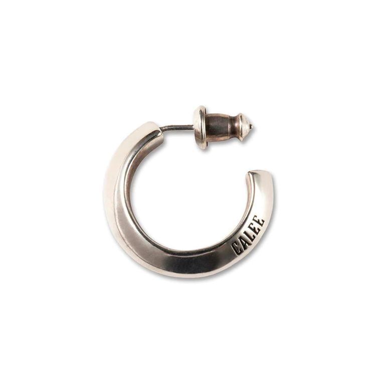 CALEE - LOGO ROLL PIERCE (LARGE) (GOLD) / ロゴ ロール ピアス