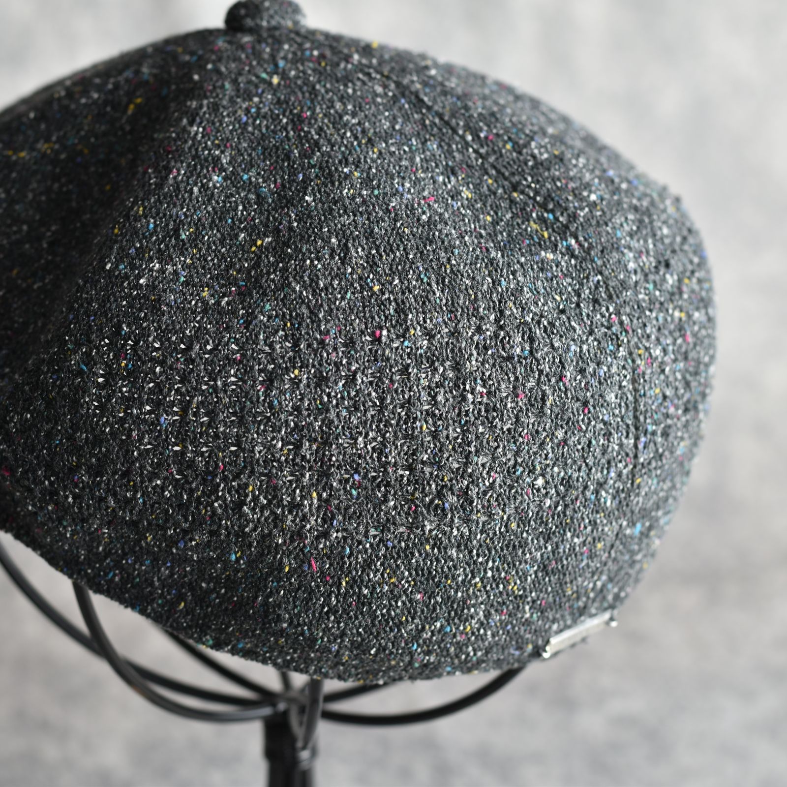 Silk Hunting Cap "GENTLEMAN" (BLACK) / シルク ハンチング帽