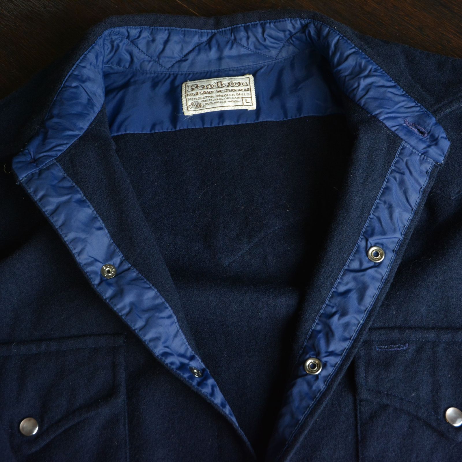 古着 80's / PENDLETON ペンドルトン ウエスタン ウールシャツ / Lサイズ