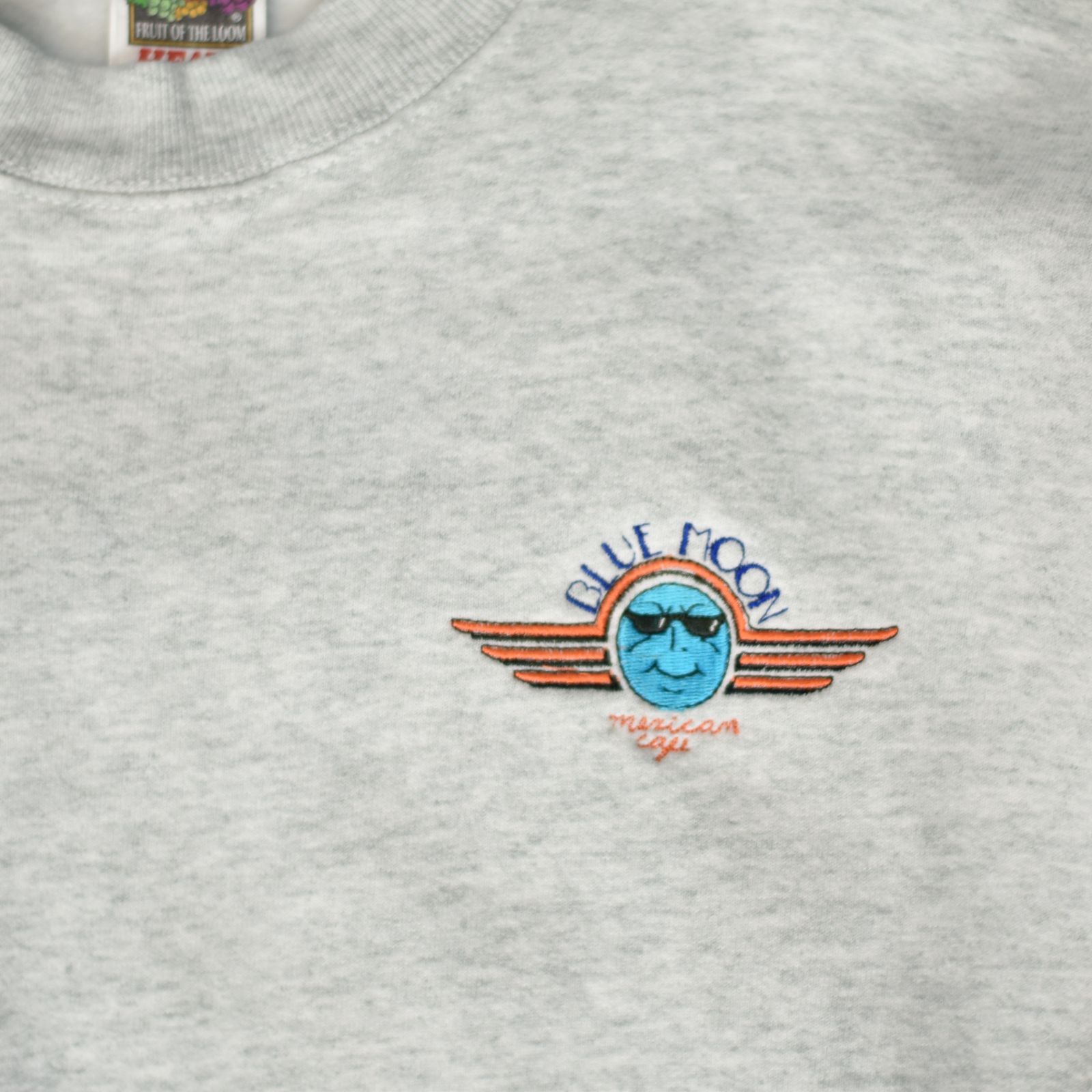 古着 90's / Fruit of the Loom フルーツオブザルーム 「BLUE MOON」 スウェットシャツ トレーナー / XLサイズ