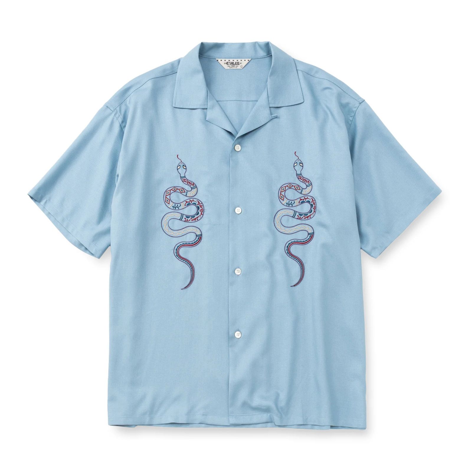 EMBROIDERY SNAKE S/S SH ＜MIHO MURAKAMI DESIGN＞ (Lt.BLUE)｜× 村上実帆 スネーク 刺繍 半袖シャツ｜CL-26SS001MM