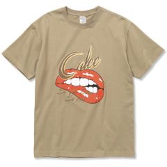 DYING TO SAY SOMETHING T‐SHIRT (BEIGE) / プリントTシャツ