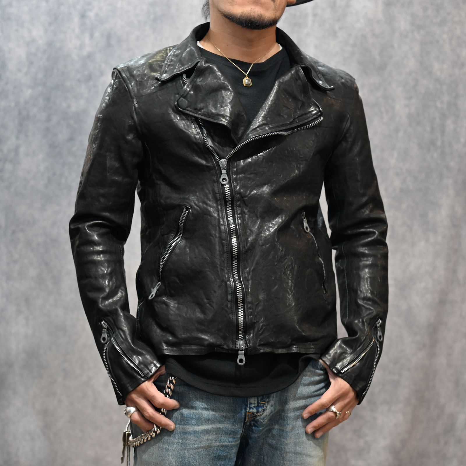 ISAMU KATAYAMA BACKLASH - イタリーショルダー製品染め ダブル