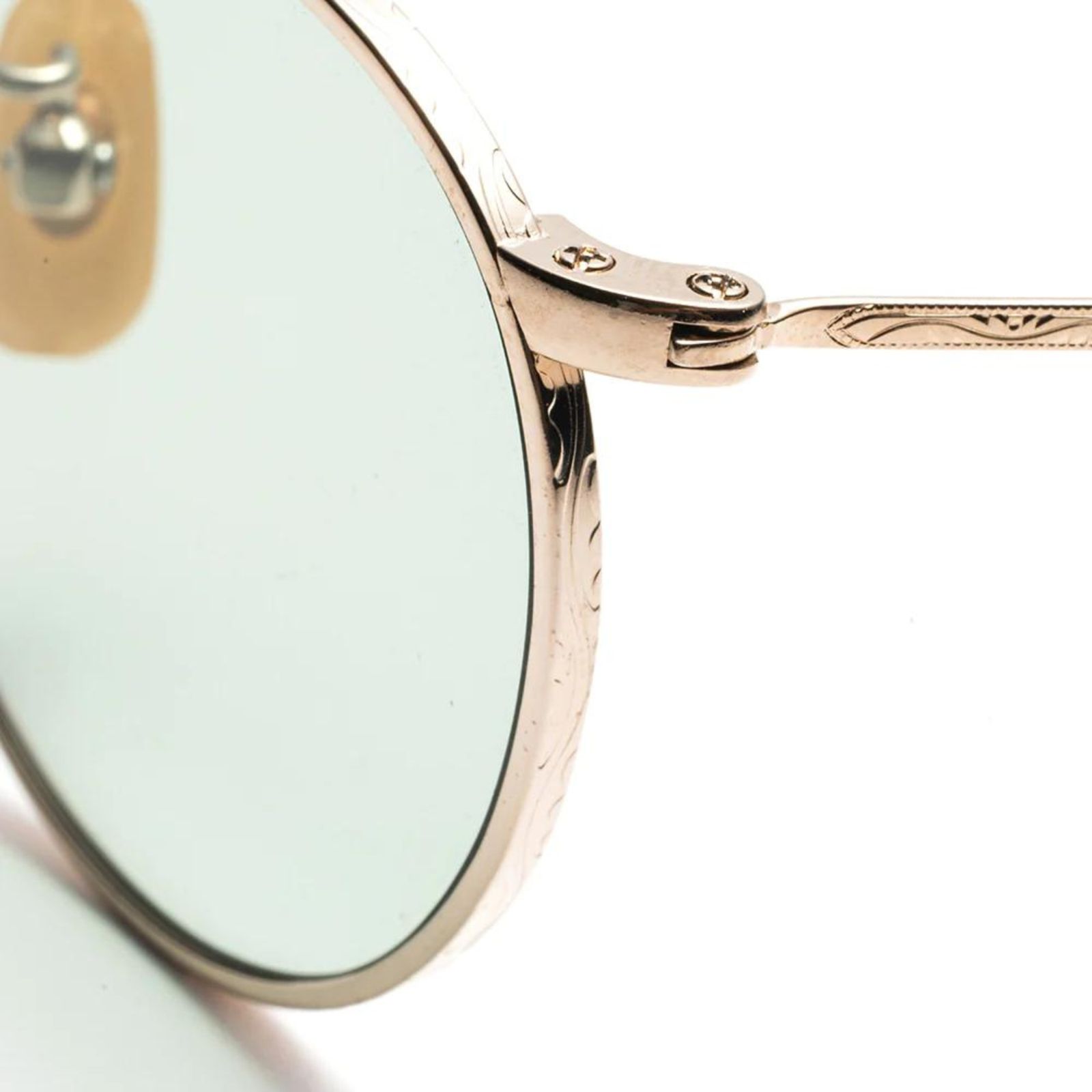 VINTAGE TYPE CIRCLE METAL GLASSES (GOLD / BROWN) / ヴィンテージタイプ サークルメタル サングラス