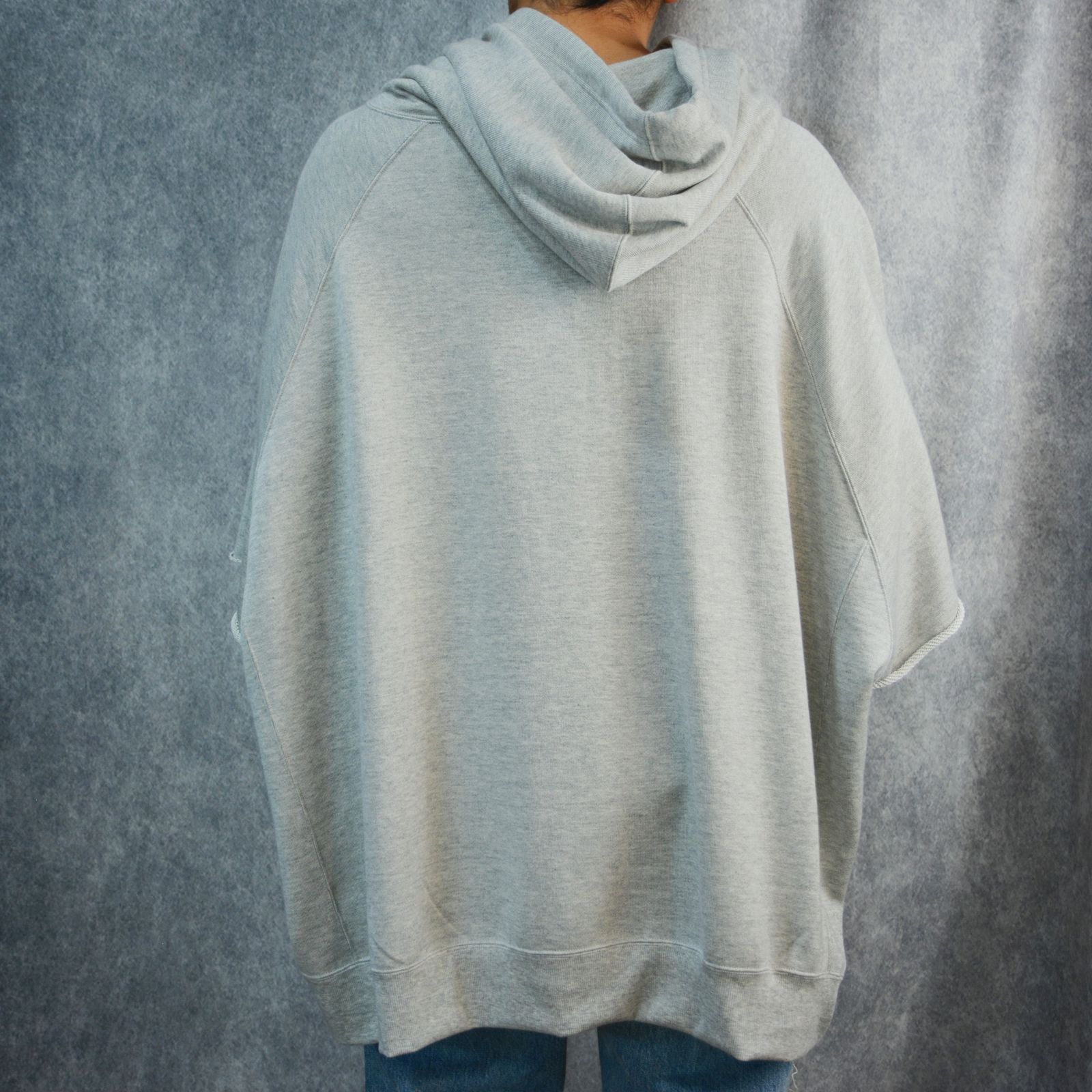 Square Big Nosleeve Hoodie （GRY） / ビッグノースリーブ フーディー （グレー）