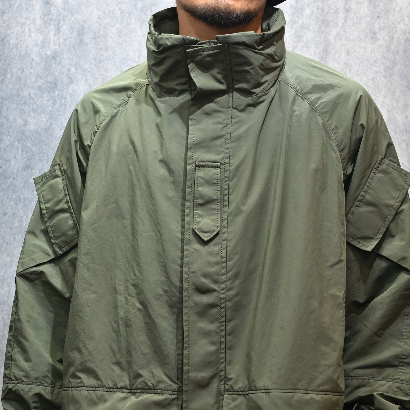 WEATHER MILITARY JACKET / LINER NYLON ZU CONNECTION  （KHAKI)｜ウェザーミリタリー ジャケット （カーキ） PC-026-2988-52
