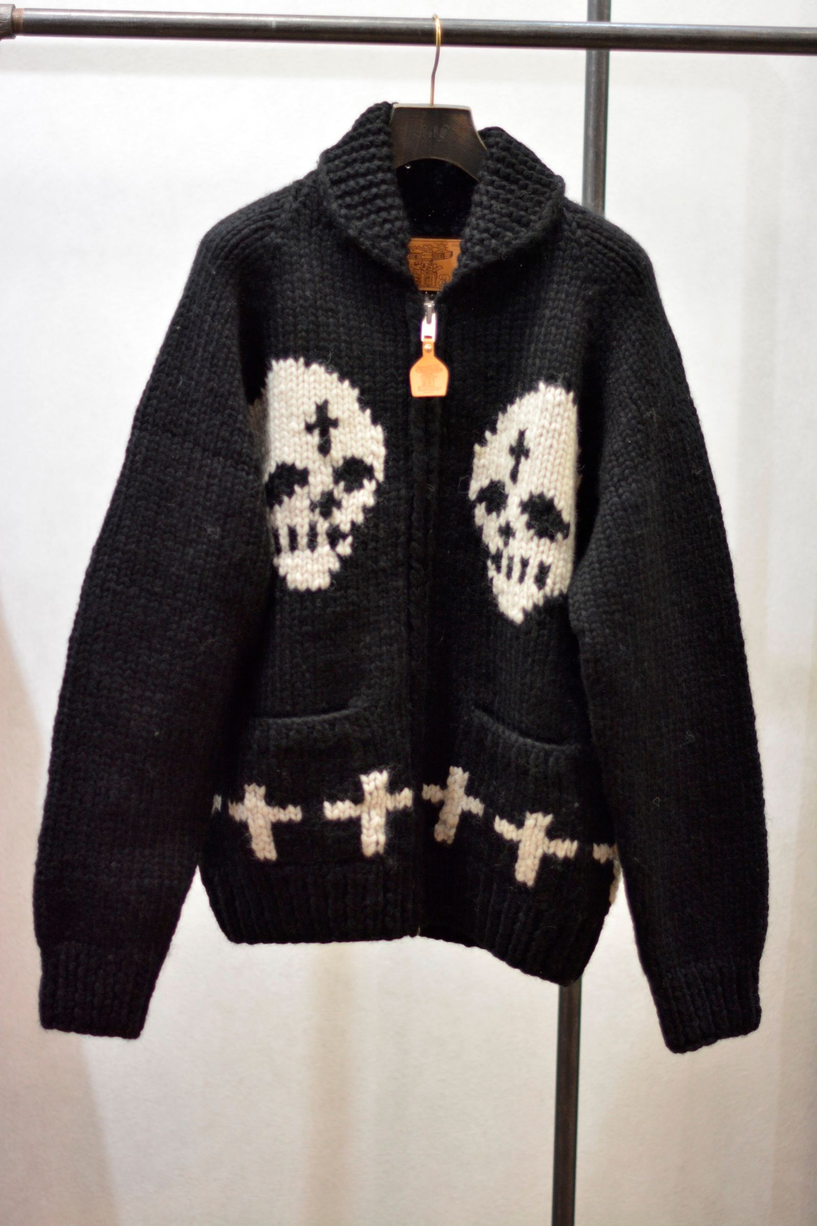 ×× KANATA 6PLY WOOL HAND KNITS “Skull&Cross”