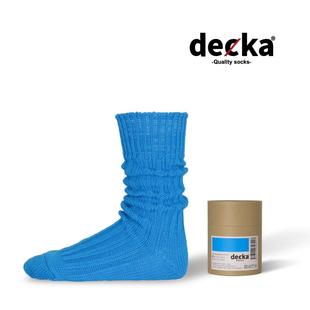 Cased Heavyweight Plain Socks -4th Collection- (NEON BLUE) | 専用ケース付き 厚手 靴下・ソックス